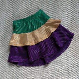 ⚜️ Toddler Girls Mardi Gras Skort ⚜️